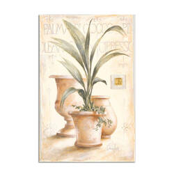 Yeşil Yaprak Kanvas Tablo