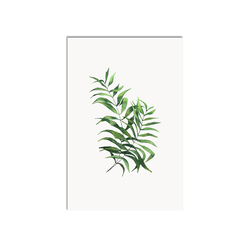 Yeşil Yaprak Kanvas Tablo - Thumbnail