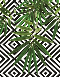 Özverler - Yeşil Yapraklar Kanvas Tablo